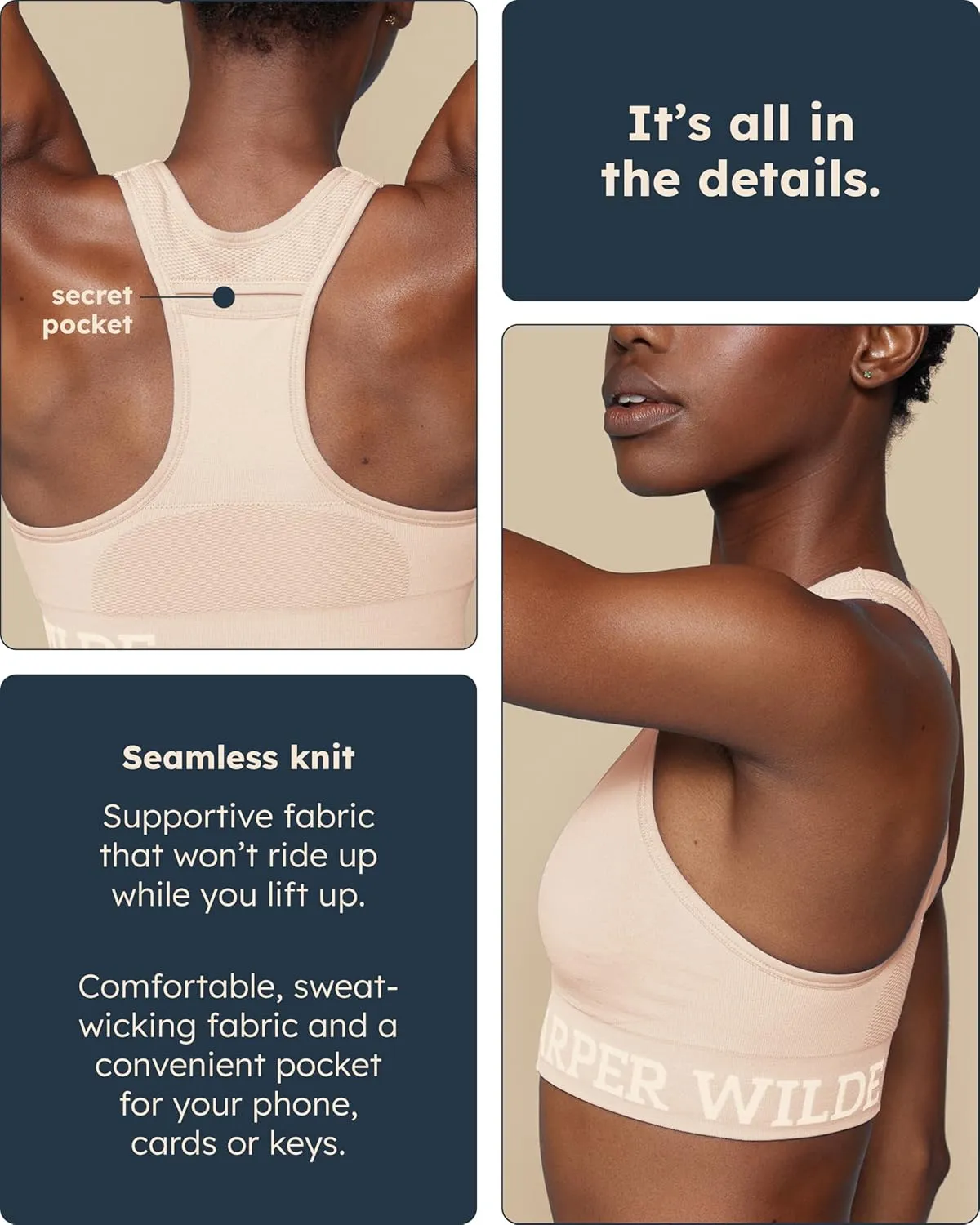 Move Racerback Sports Bra - Low Impact Sports Bra for Women