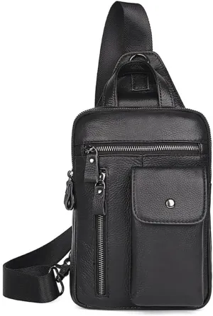 Multi-function Large Capacity Single Shoulder Crossbody Bag Retro Chest Bag Outside Portable Bag