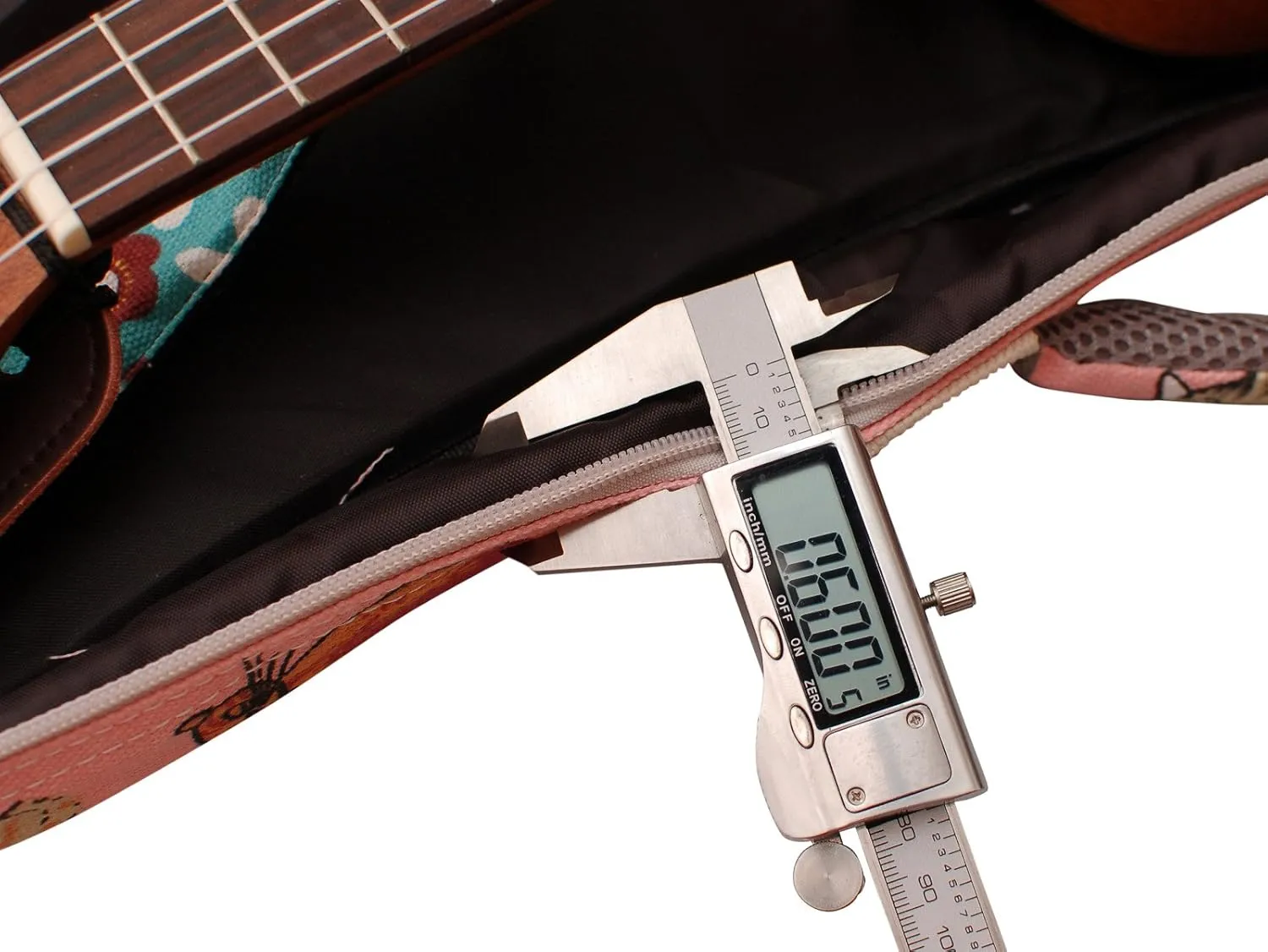 MUSIC FIRST Canvas MISS CAT ukulele case ukulele bag, Double Shoulder Straps, Original Design (Fit for 23~24 inch Concert Ukulele, Double Shoulder Straps)
