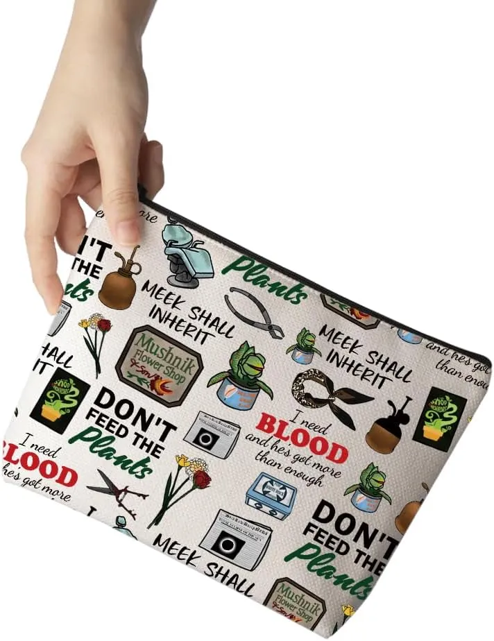 Musical Inspired Gift Musical Theater Zipper Pouch Makeup Bag Gift For Actor Actress (Plants Bag)