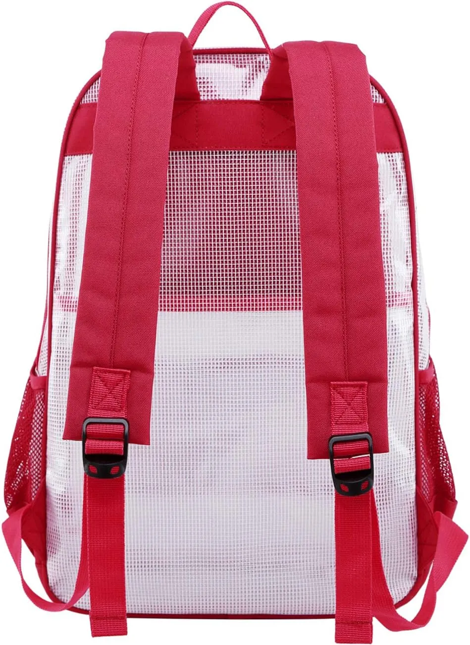 mygreen Clear Backpack, Heavy Duty School Bag for 15.6 Laptop
