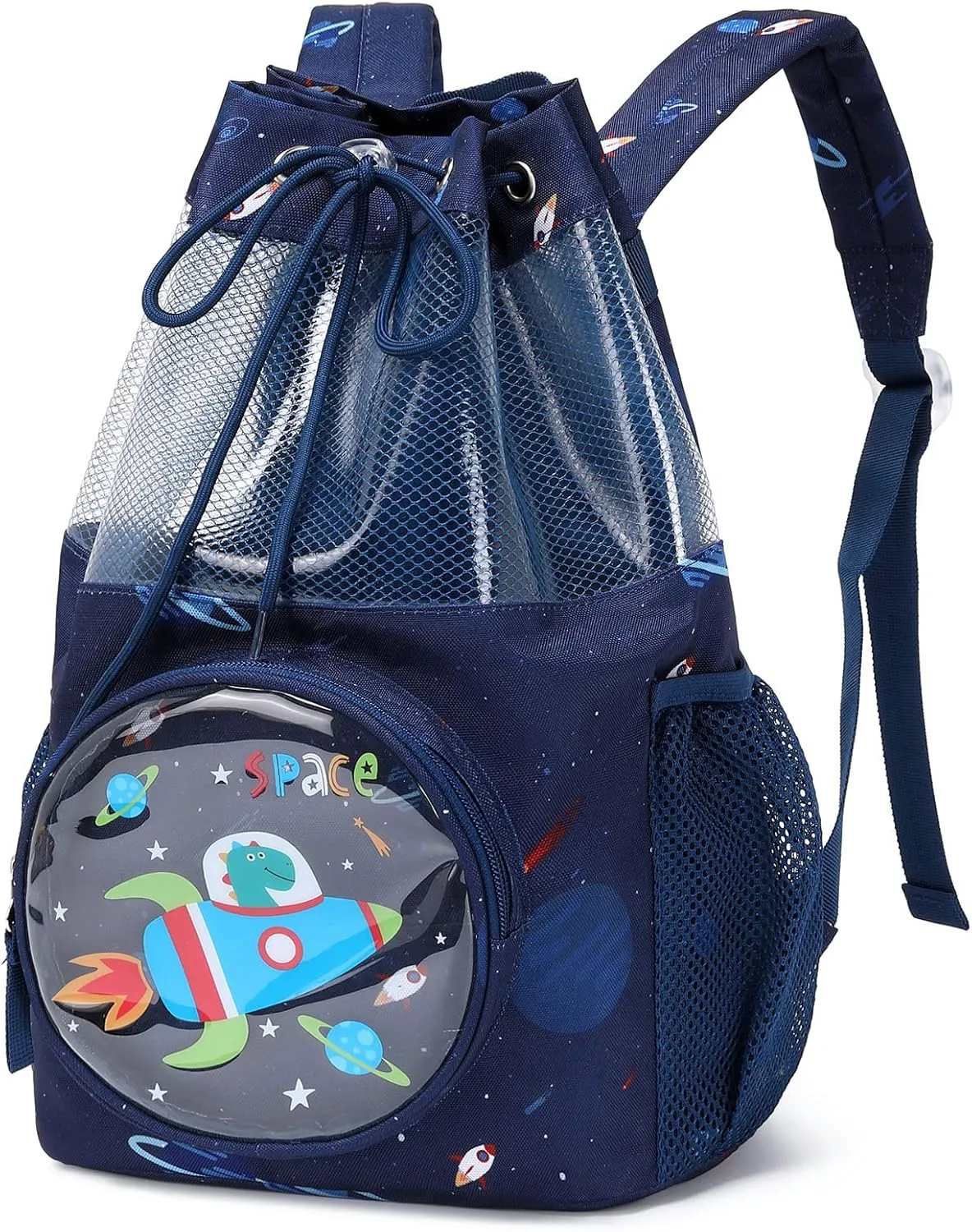 mygreen Drawstring Backpack Gym Cinch Bag for Swim Beach Sports Waterproof for Kids
