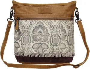 Myra Bag female Brandish Shoulder Bag Upcycled Canvas & Leather S-2656