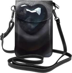 Mysterious Love Stone Women'S Crossbody Bag, Zipper Phone Wallet, Cute Purse, Shoulder Bag, Detachable Shoulder Strap