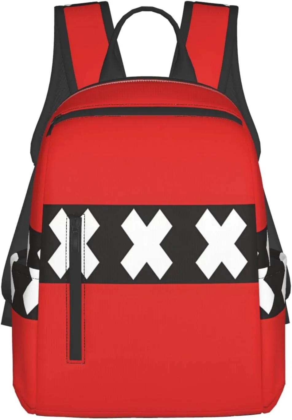 Netherlands Holland Flag Casual Backpacks Large Capacity Laptop Backpack Sports Fitness Rucksack Travel Carry-On Daypack Work Bag for Outdoor Camping