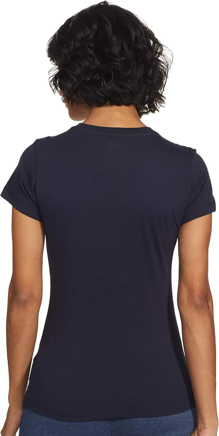 New Balance Women's Nb Essentials Stacked Logo Short Sleeve 19