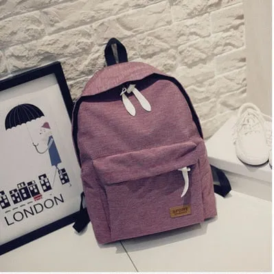 New Fashion Simple Canvas Backpack