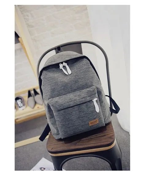 New Fashion Simple Canvas Backpack