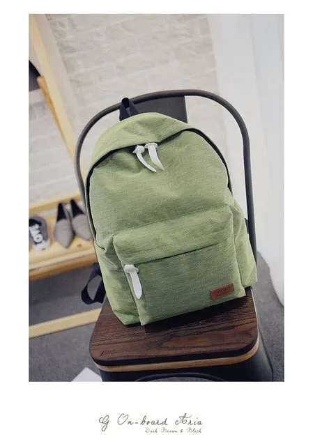 New Fashion Simple Canvas Backpack