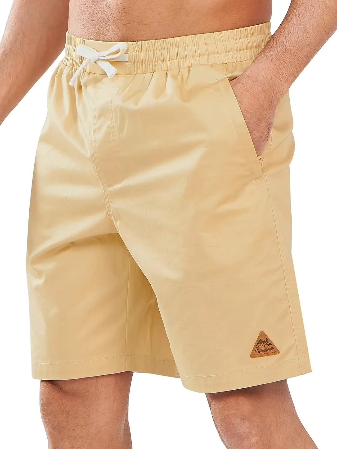 NORTHYARD Men's Casual Shorts-Cotton 9" Golf Work Summer Beach Hiking Shorts with Pockets