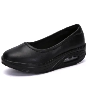 Nurse Shoes Mother Shoes Four Seasons Leather Casual Sports Shoes| mother shoes