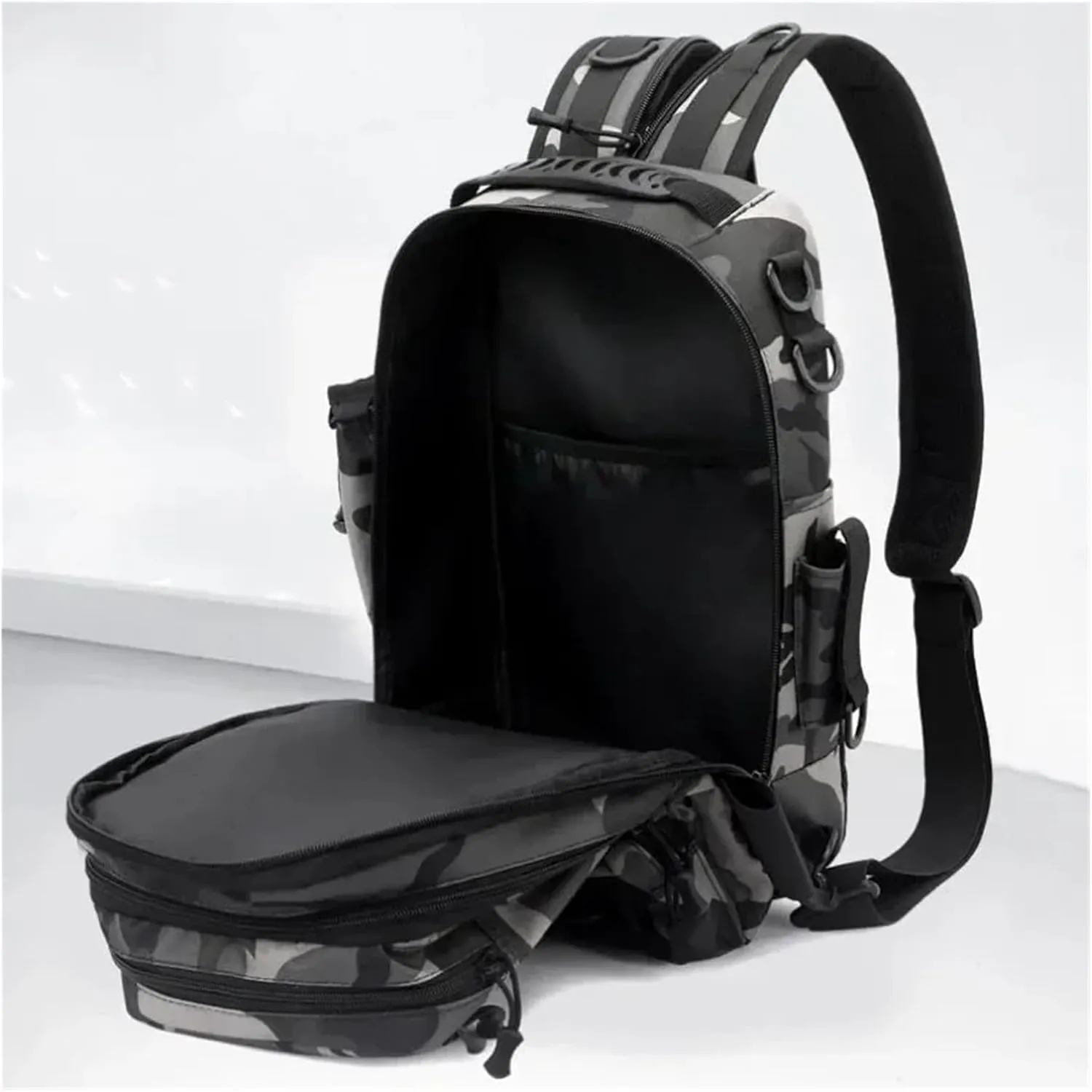 Nylon Waterproof Outdoor Rucksacks Tactical Sports Camping Hiking Trekking Fishing Hunting Bag Backpack(D)