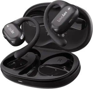 Open Ear Headphones - Bluetooth 5.4 Wireless Earbuds Built-in Mic with Earhooks - 47H Playtime, IPX5 - Fast Charging Sport Air Conduction Earbuds for Running,Walking,Workouts -Black