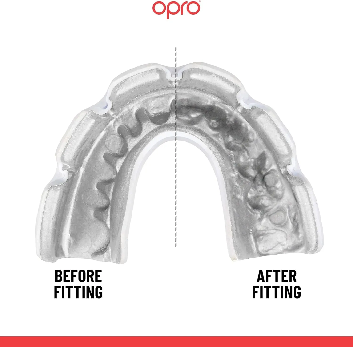 OPRO Braces Mouthguard – Custom-Fit, Slim & Breathable Design – Shock-Absorbing Sports Mouth Guard for Wrestling, Basketball, Football, MMA, Lacrosse, Hockey & More – Youth & Adult