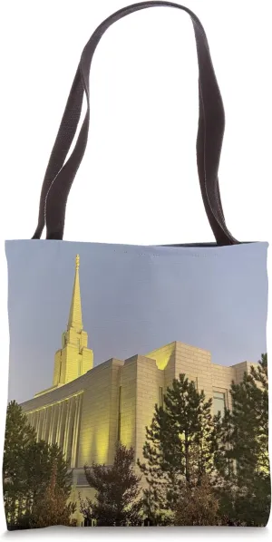 Oquirrh Mountain Temple LDS 5 Tote Bag