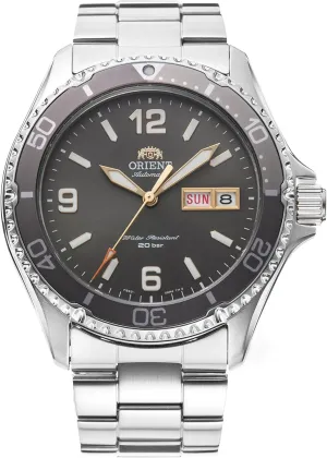 Orient Sports Kamasu Arabic - AA08 Automatic Manual Winding Waterproof Men's Watch, Arabic Grey Slate, Sporty
