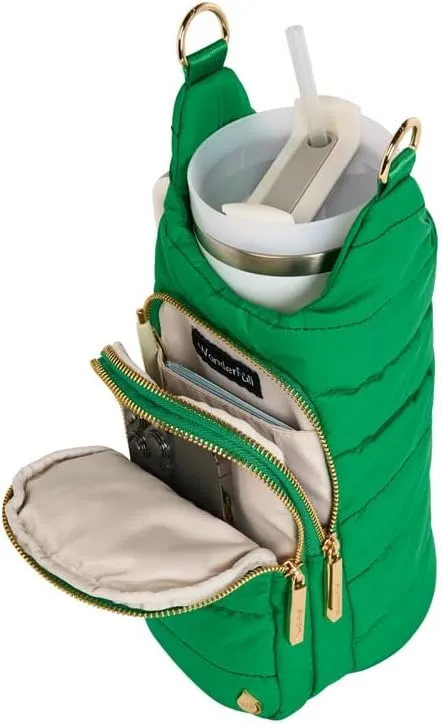 Original HydroBag Handle Collection | Large Crossbody Water Bottle Holder with Strap & Zipper Slot for Handle