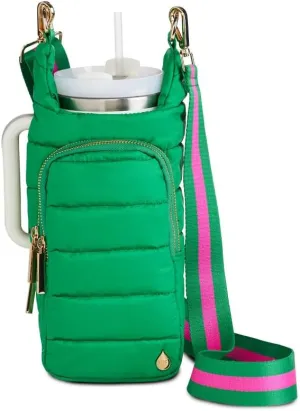 Original HydroBag Handle Collection | Large Crossbody Water Bottle Holder with Strap & Zipper Slot for Handle