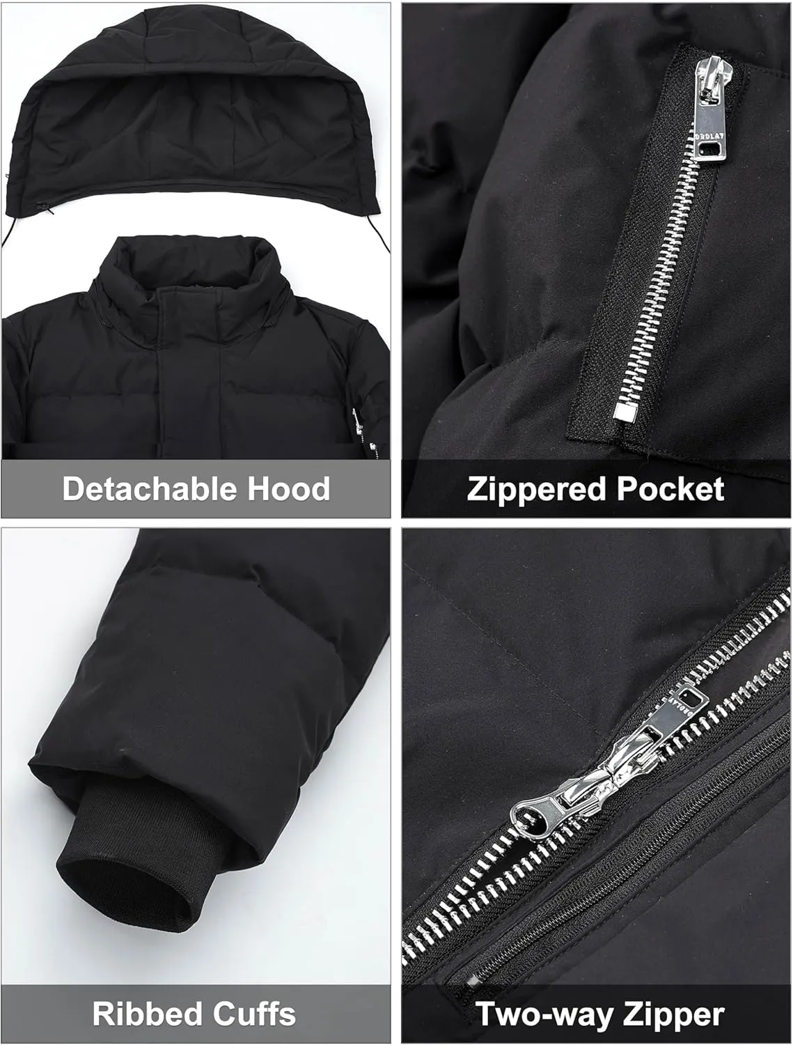 Orolay Men’s Thickened Down Jacket Winter Warm Down Coat
