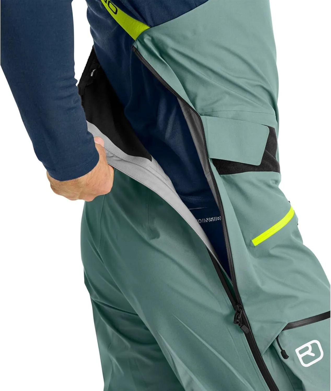 Ortovox Men’s 3L Deep Shell Bib Pants I Insulated, Waterproof Bib for Ski Touring, Freeride, Alpine & Backcountry Sports