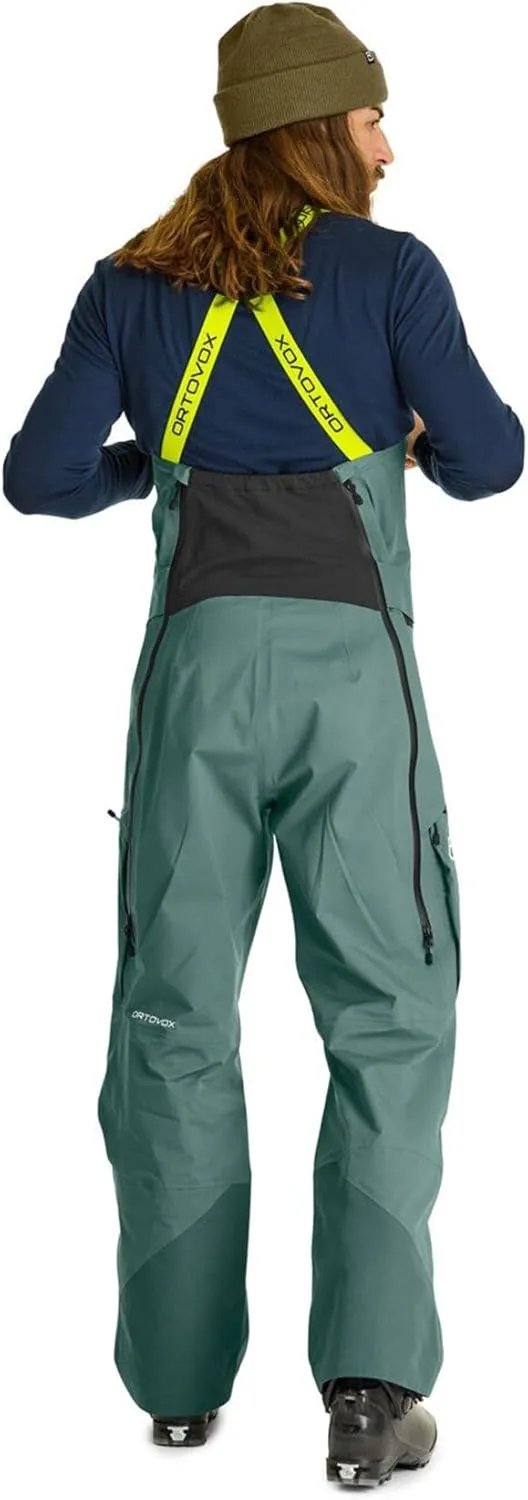 Ortovox Men’s 3L Deep Shell Bib Pants I Insulated, Waterproof Bib for Ski Touring, Freeride, Alpine & Backcountry Sports