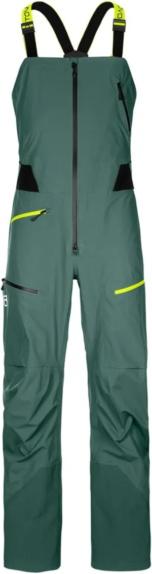 Ortovox Men’s 3L Deep Shell Bib Pants I Insulated, Waterproof Bib for Ski Touring, Freeride, Alpine & Backcountry Sports