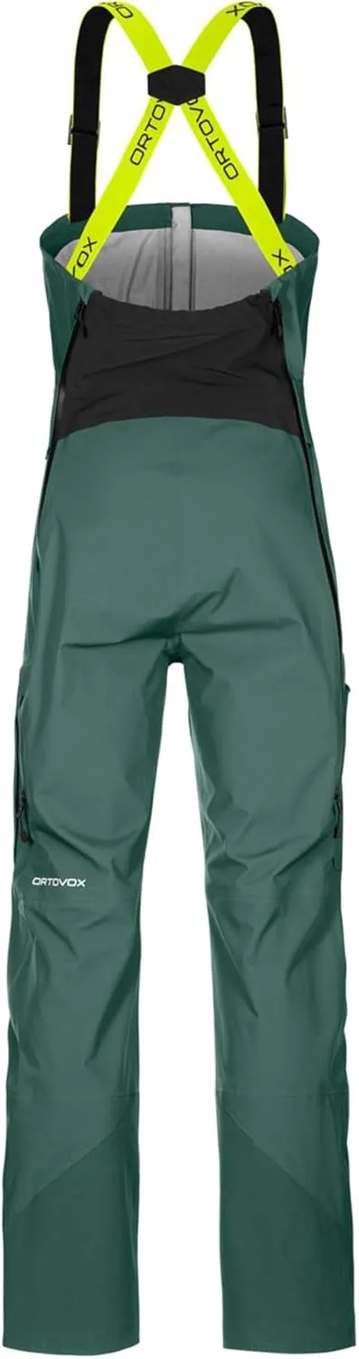 Ortovox Men’s 3L Deep Shell Bib Pants I Insulated, Waterproof Bib for Ski Touring, Freeride, Alpine & Backcountry Sports