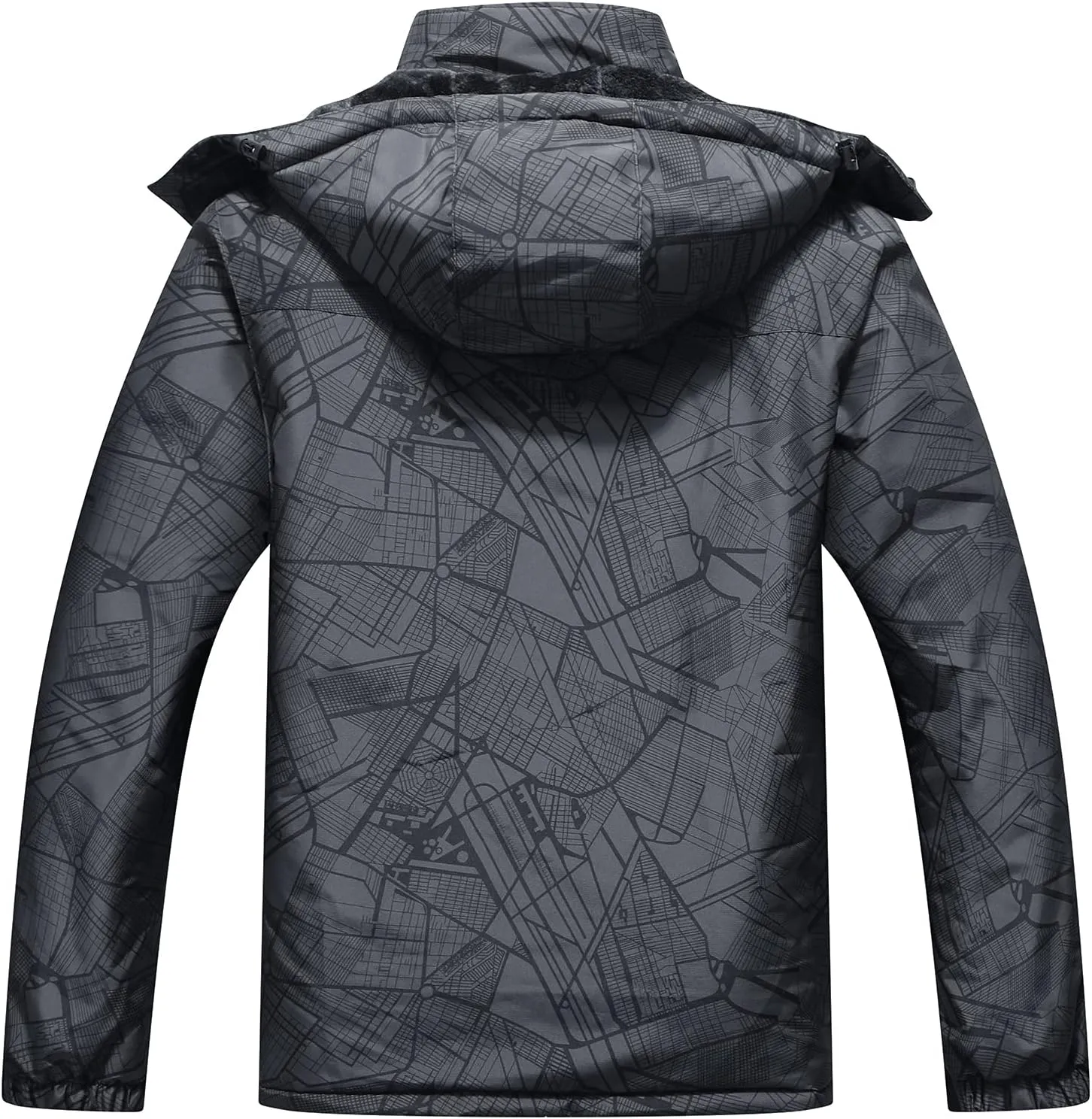 OTU Men's Waterproof Ski Jacket Snowboarding Windbreaker Warm Winter Hooded Mountain Snow Coat