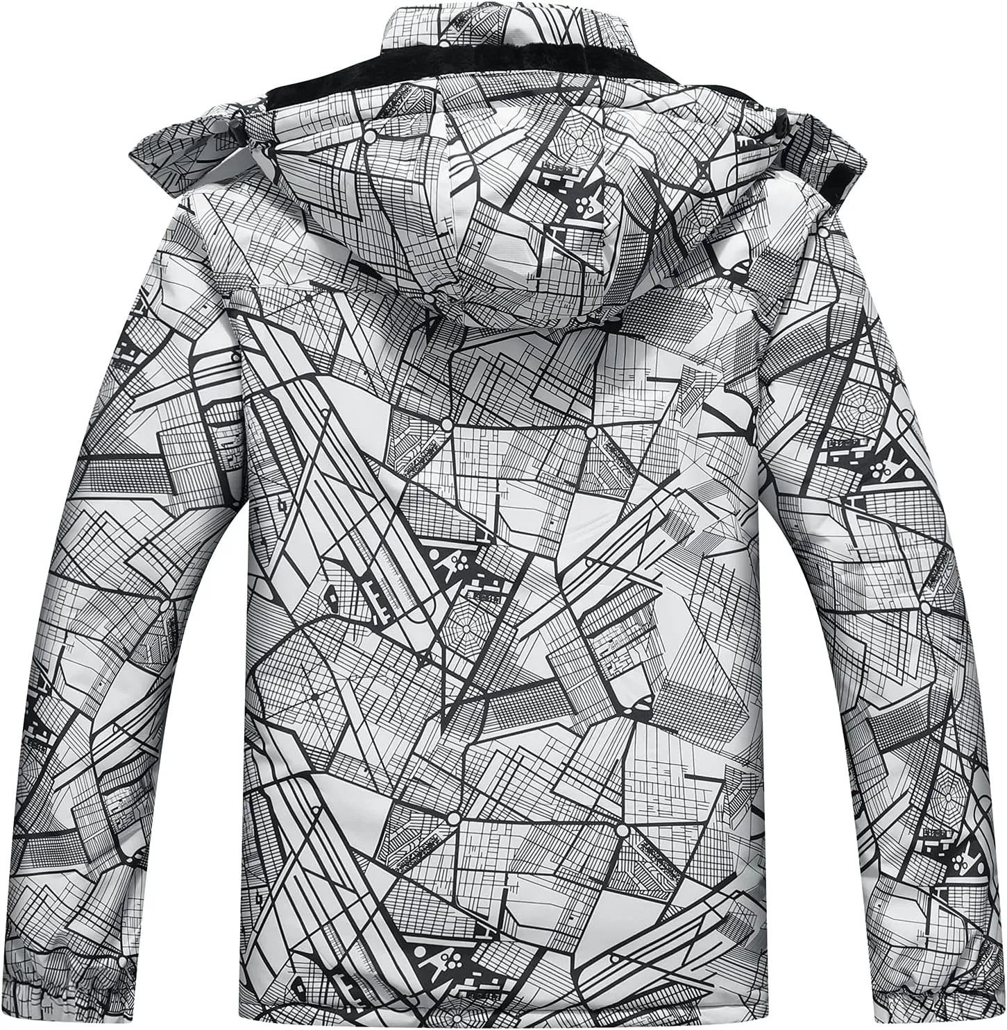 OTU Men's Waterproof Ski Jacket Snowboarding Windbreaker Warm Winter Hooded Mountain Snow Coat