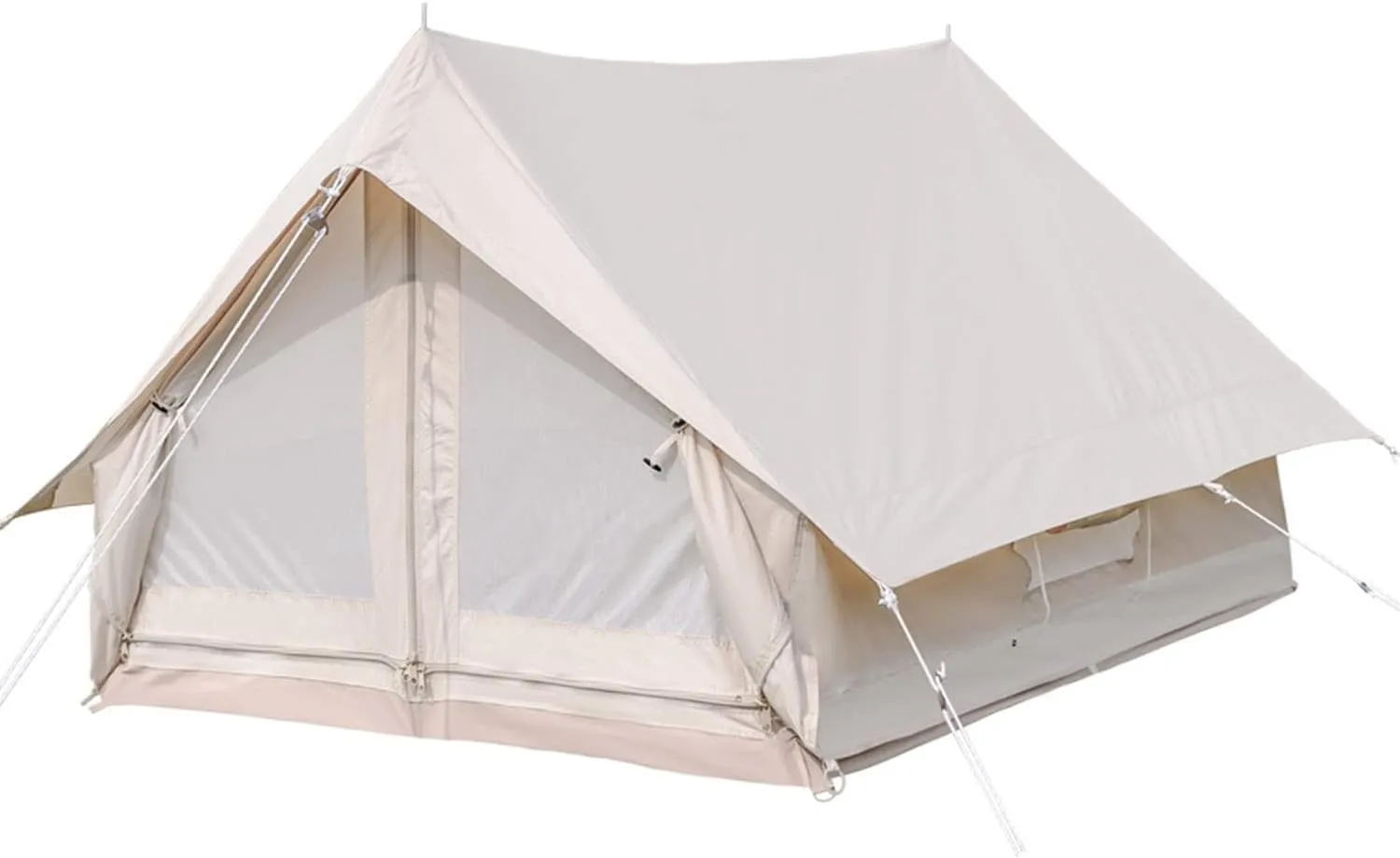 Outdoor Camping Tent, 4 Season Canvas Yurt Tent, Easy Set Up for Camp Backpacking Hiking Outdoor, Cotton Bell Tent for Winter Camping Interesting