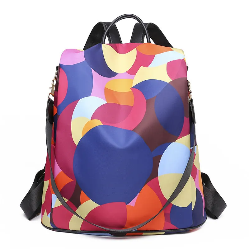 Oxford Cloth Fashion Printing Large Capacity Backpacks