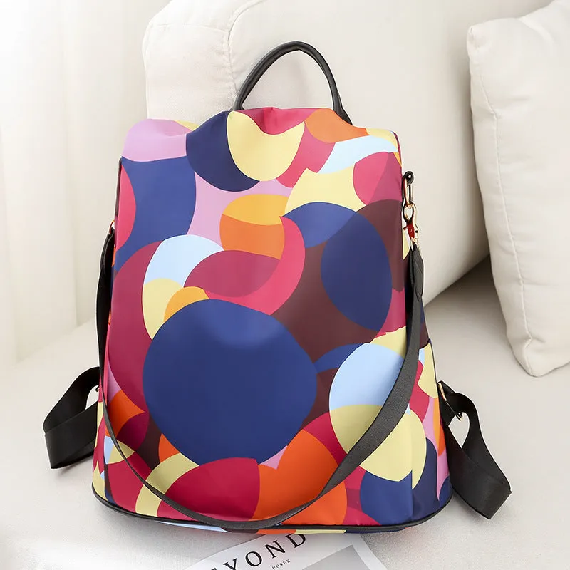 Oxford Cloth Fashion Printing Large Capacity Backpacks