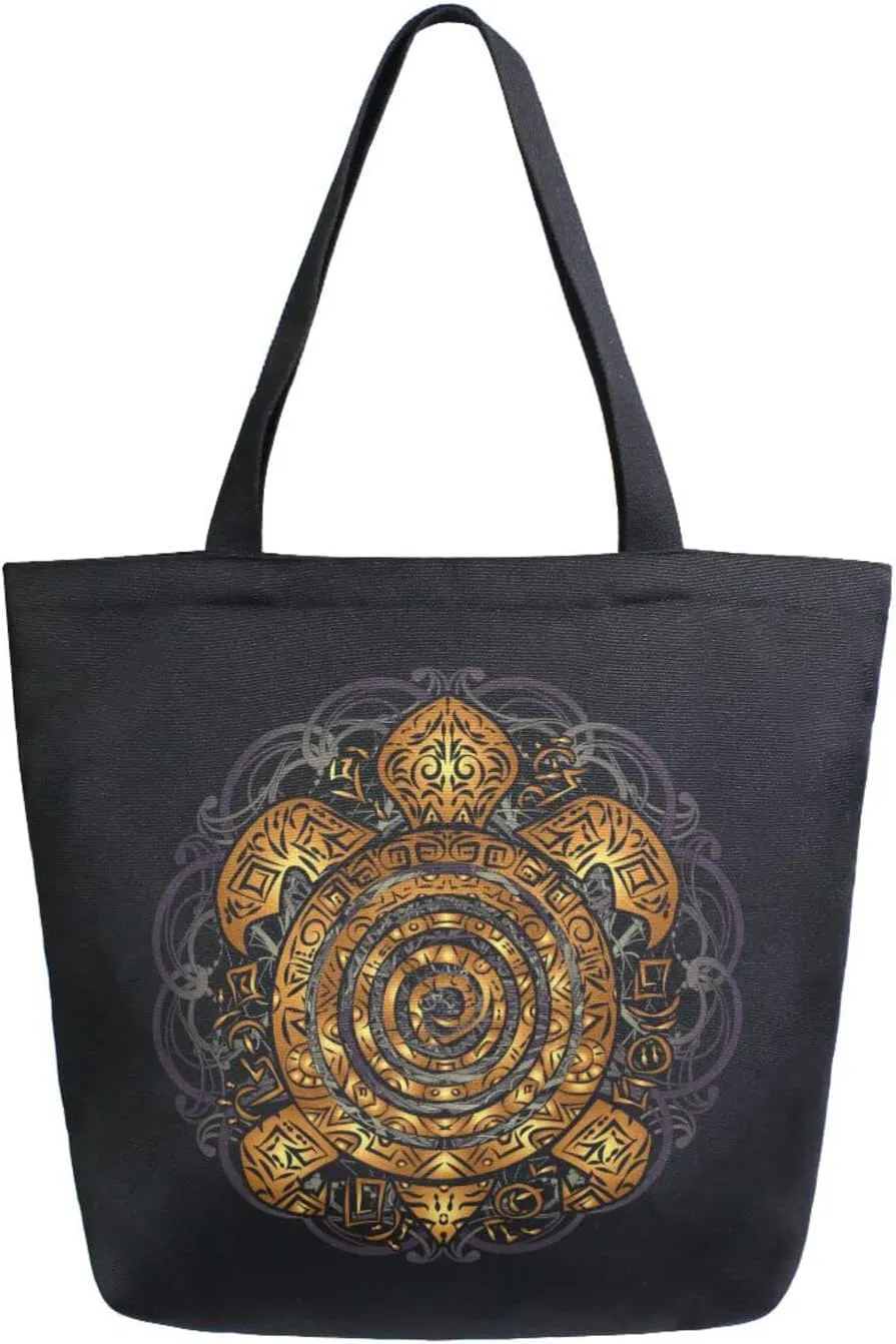 Oyihfvs Canvas Tote Grocery Bag, Women Large Shoulder Bag, Reusable Grocery Handbag