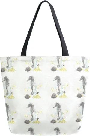 Oyihfvs Canvas Tote Grocery Bag, Women Large Shoulder Bag, Reusable Grocery Handbag