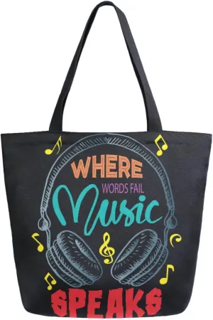 Oyihfvs Canvas Tote Grocery Bag, Women Large Shoulder Bag, Reusable Grocery Handbag
