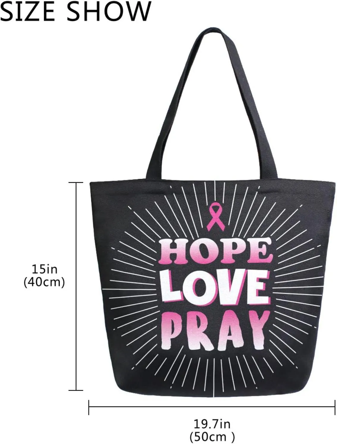 Oyihfvs Canvas Tote Grocery Bag, Women Large Shoulder Bag, Reusable Grocery Handbag