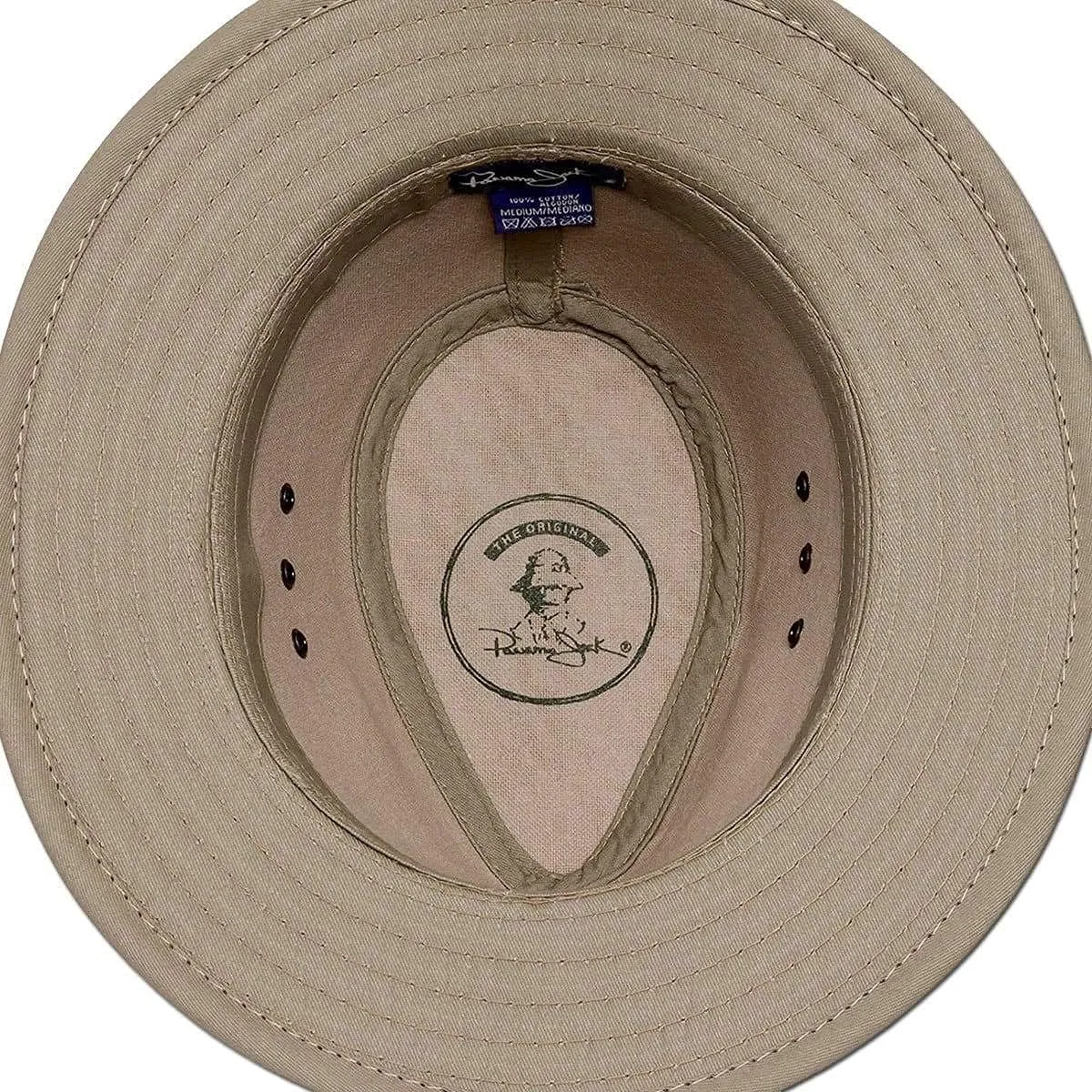 Panama Jack Original Canvas Safari Men's Sun Hat, 2 1/2" Brim, UPF (SPF) 50  Sunhat Protection