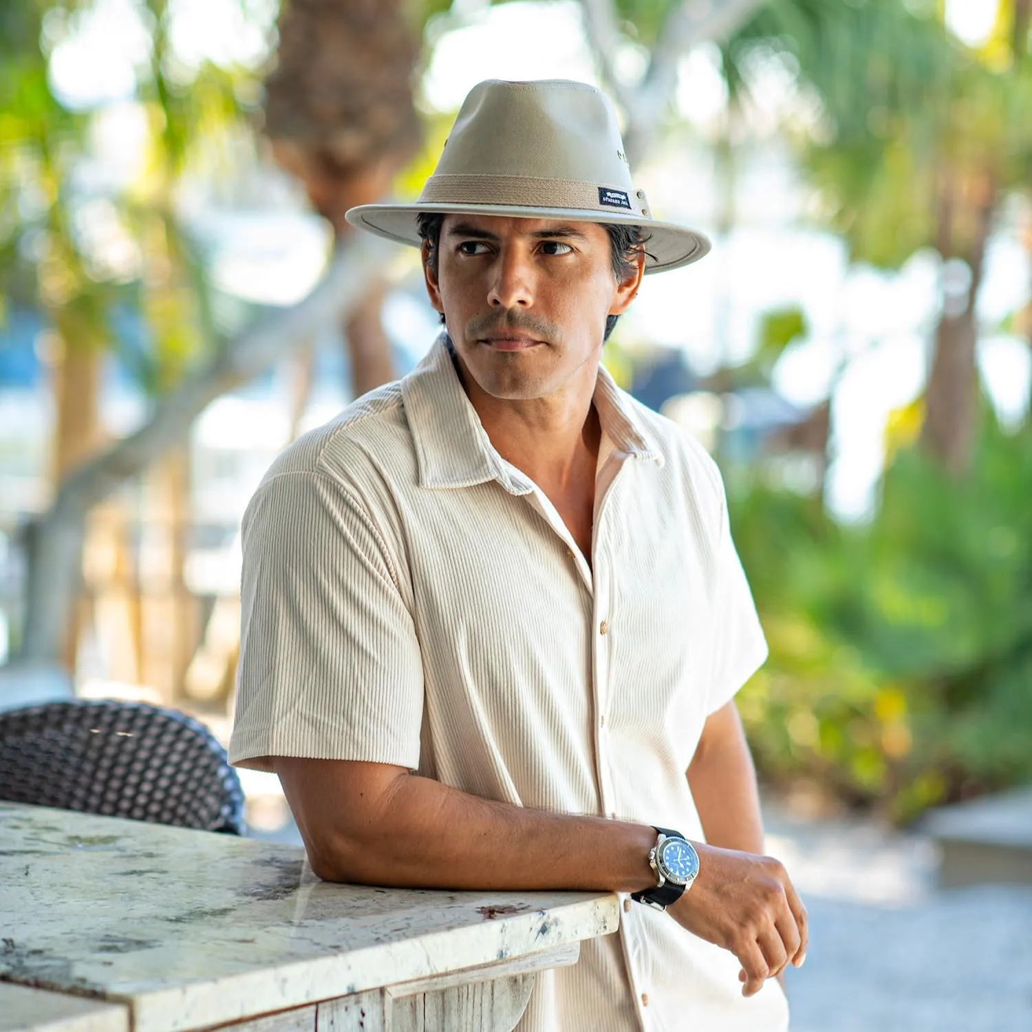 Panama Jack Original Canvas Safari Men's Sun Hat, 2 1/2" Brim, UPF (SPF) 50  Sunhat Protection