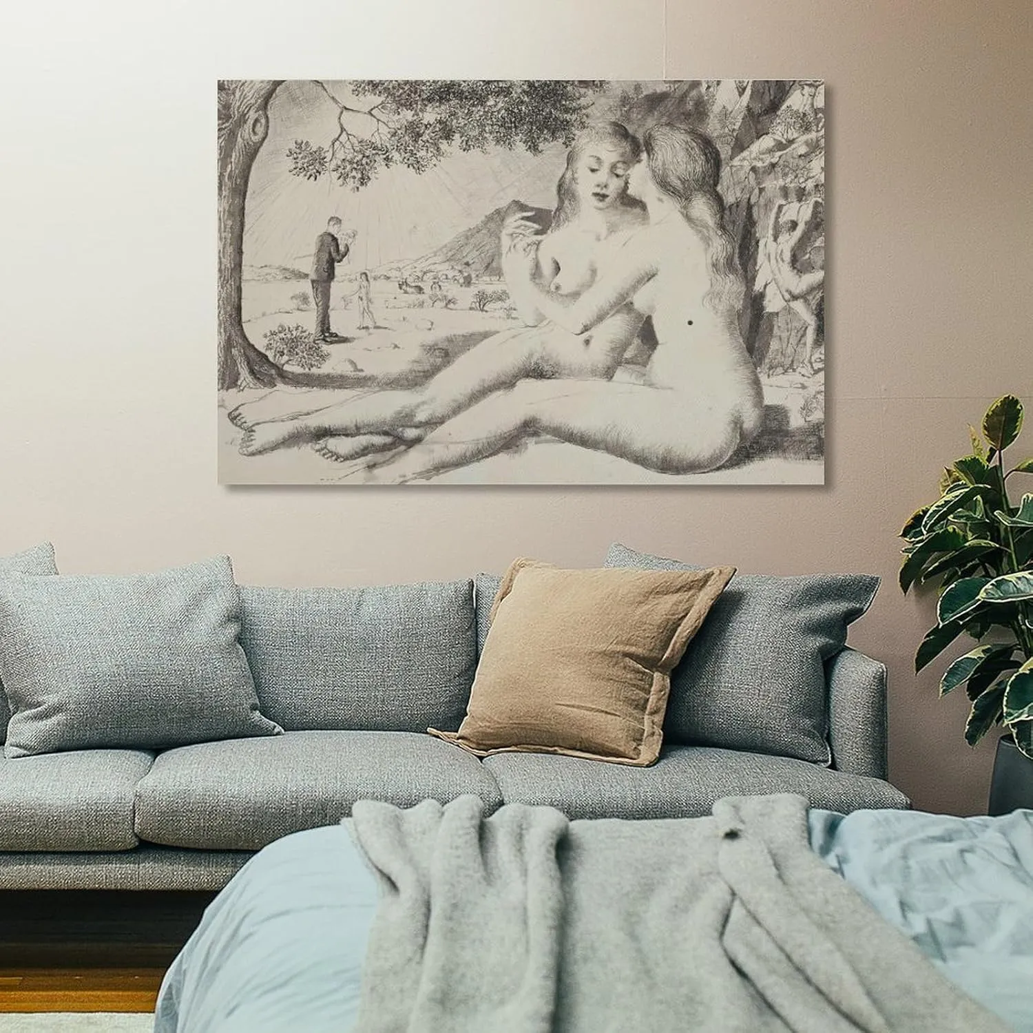 Paul Delvaux Posters Print (7) Poster Decorative Painting Canvas Wall Art Living Room Posters Bedroom Painting 16x24inch(40x60cm)