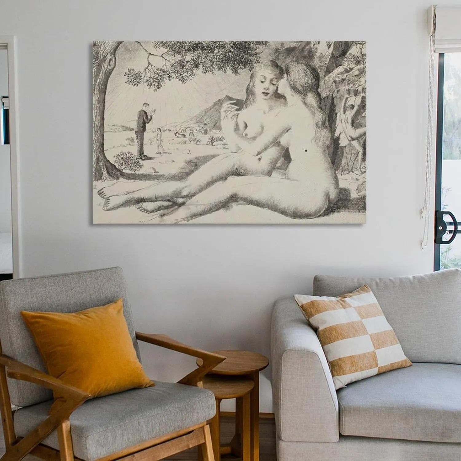 Paul Delvaux Posters Print (7) Poster Decorative Painting Canvas Wall Art Living Room Posters Bedroom Painting 16x24inch(40x60cm)