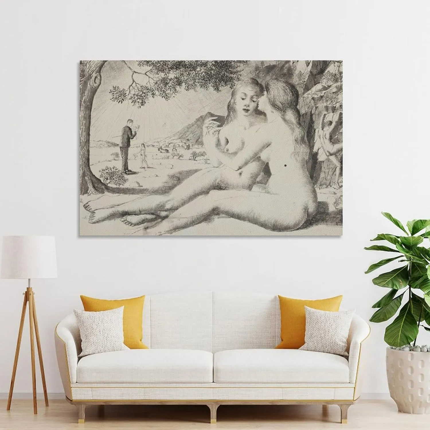 Paul Delvaux Posters Print (7) Poster Decorative Painting Canvas Wall Art Living Room Posters Bedroom Painting 16x24inch(40x60cm)