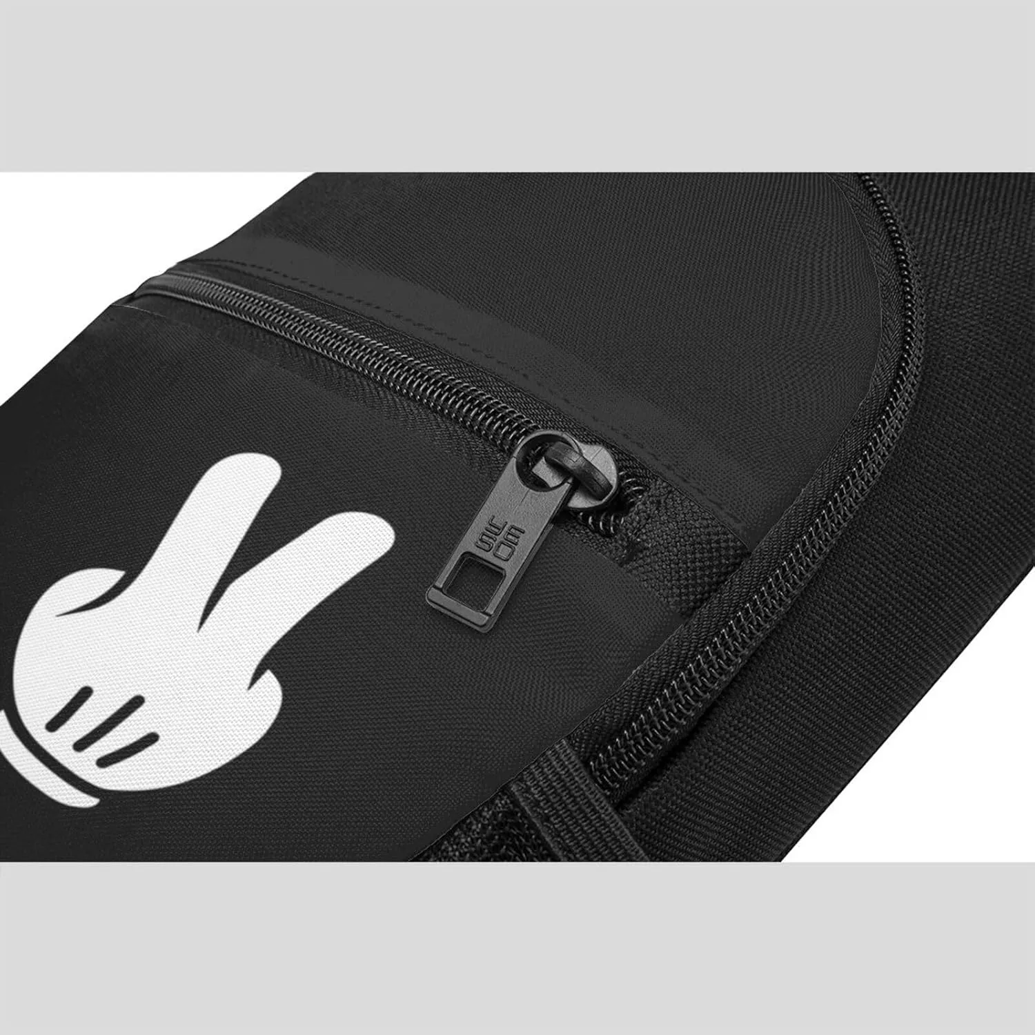 Peace Gestures Peace Sign Unisex Chest Bag Lightweight Crossbody Shoulder Bag Travel Pocket Black