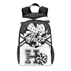 Personalized Cheer Cheerleader Black Green Blue Gold Grey Purple Rose Red All Over Print Casual Name Backpack