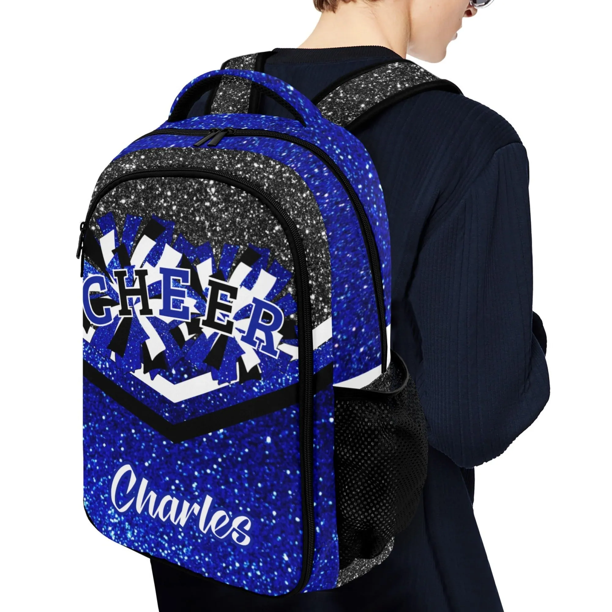 Personalized Cheer Name Backpack Casual Fashion Cheerleader Backpacks Custom Name Backpack
