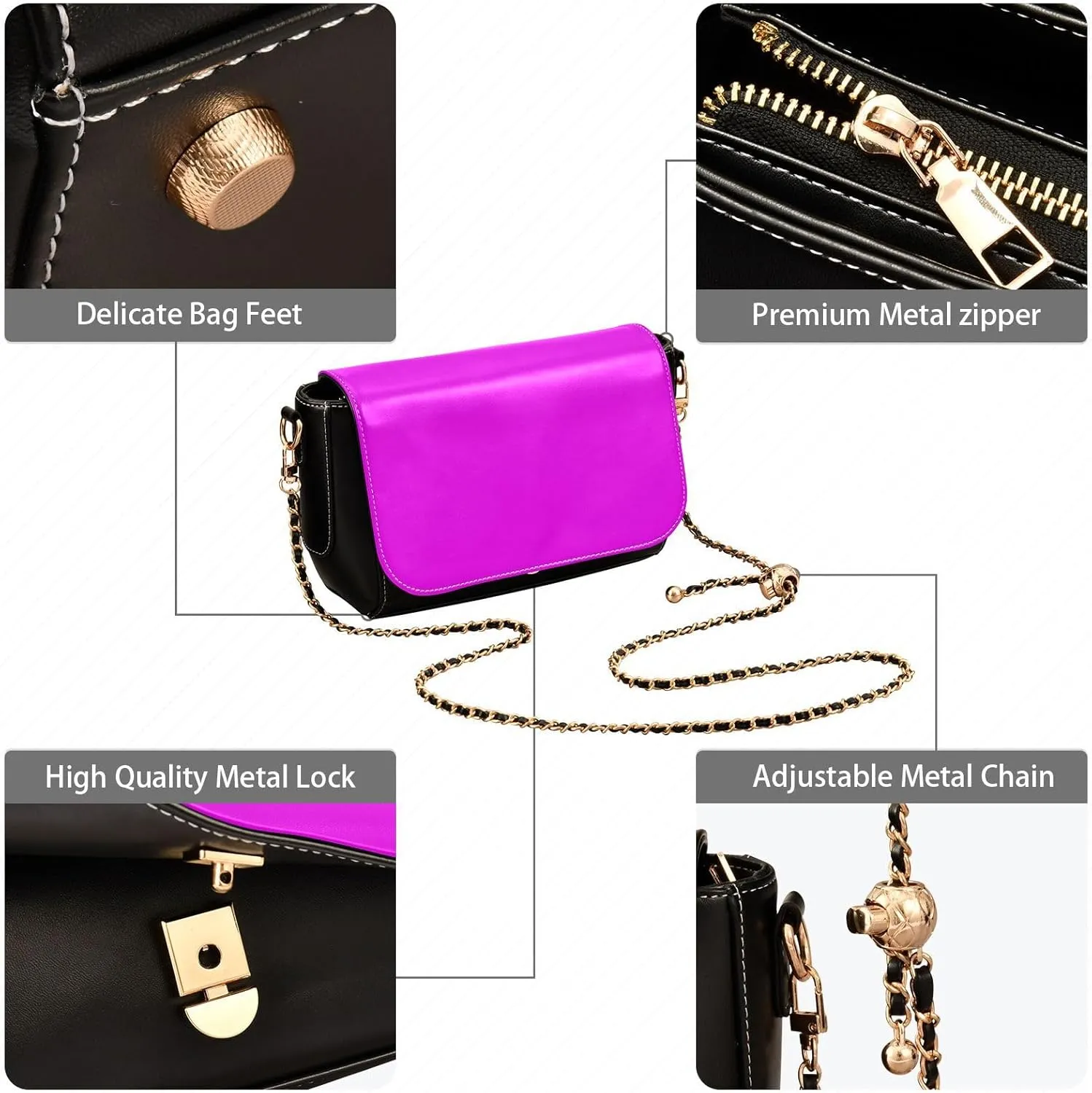Personalized Custom Crossbody Bags For Women PU Leather Purse Handbag 208001