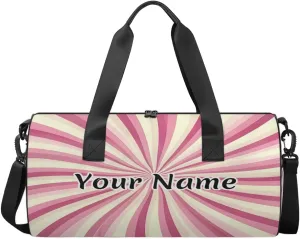 Personalized Duffel Bag for Women, Custom Chevrons Gym Bag for Sports, Waterproof Dance Bag with Name, Lightweight Carryon Gym Bag, Chevrons