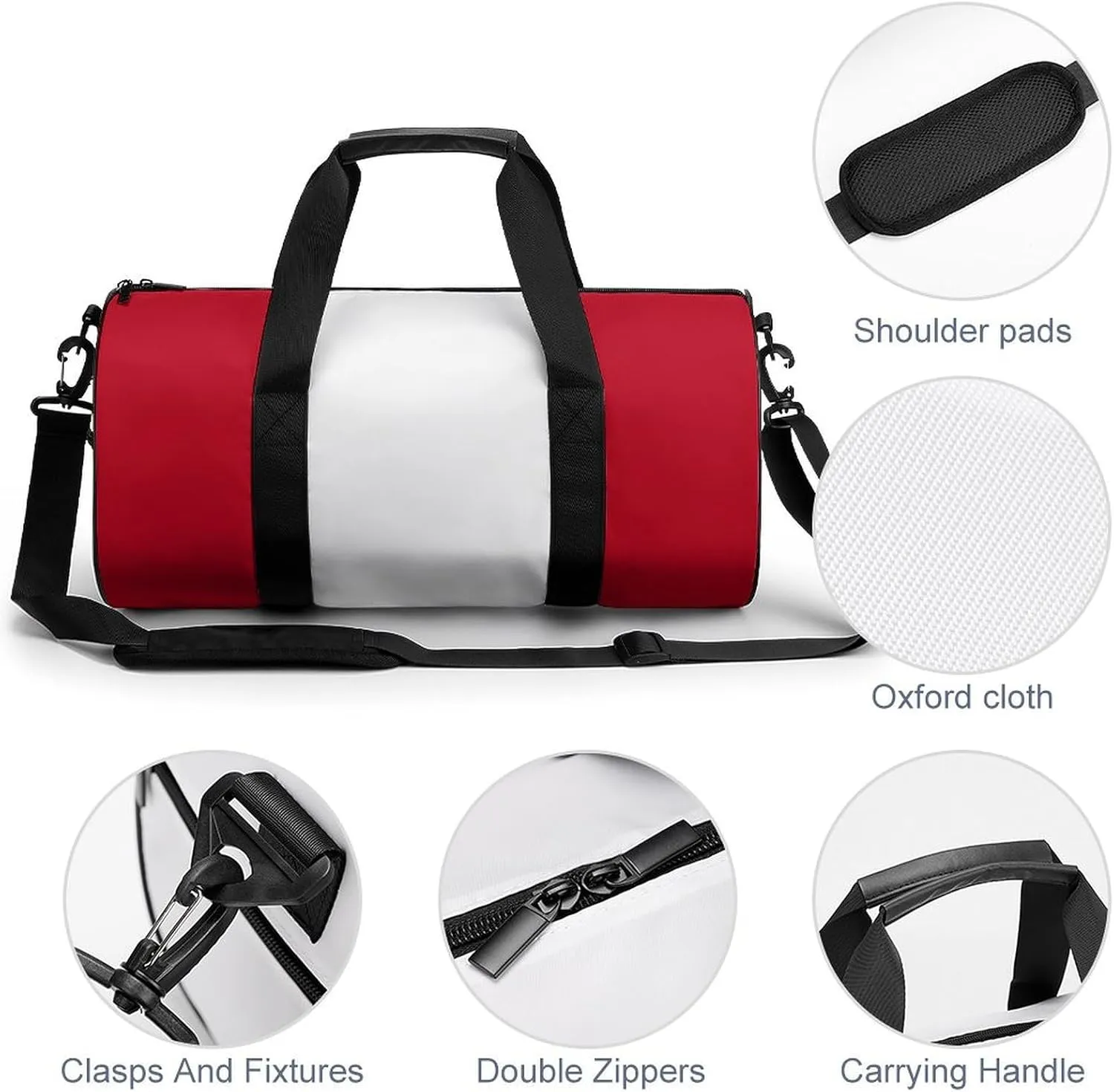 Peru Flag Gym Duffel for Men Women Dry Wet Separation Sports Weekender Tote