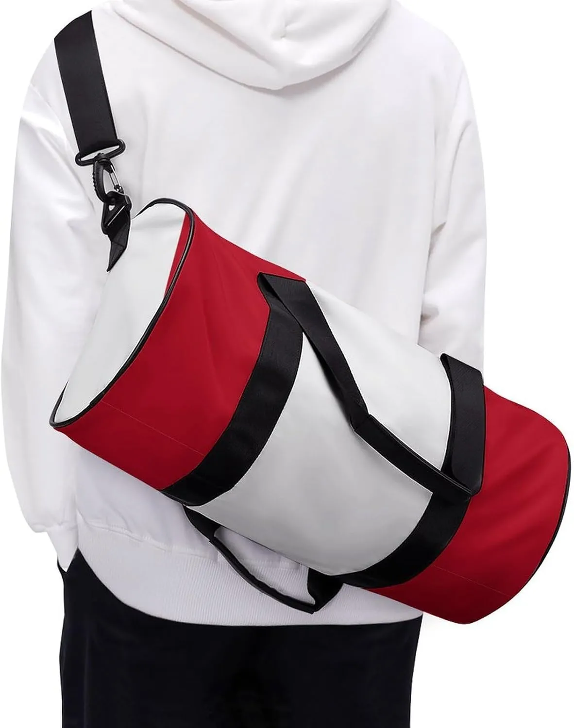 Peru Flag Gym Duffel for Men Women Dry Wet Separation Sports Weekender Tote