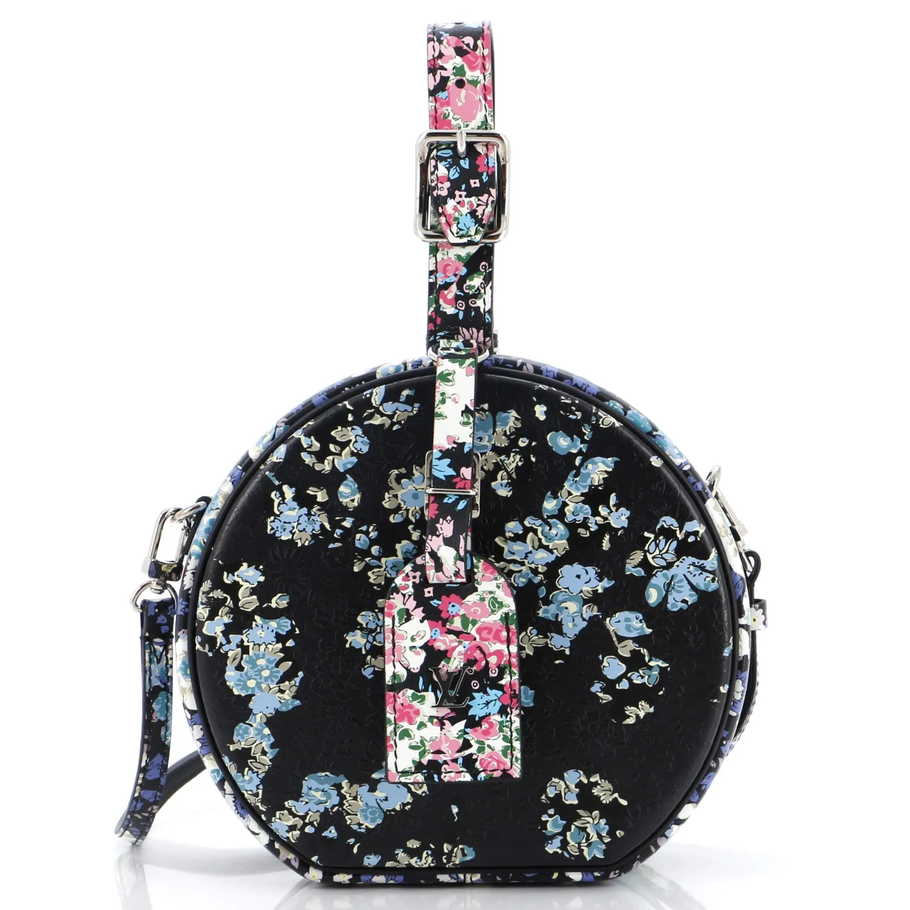 Petite Boite Chapeau Bag Floral Printed Leather