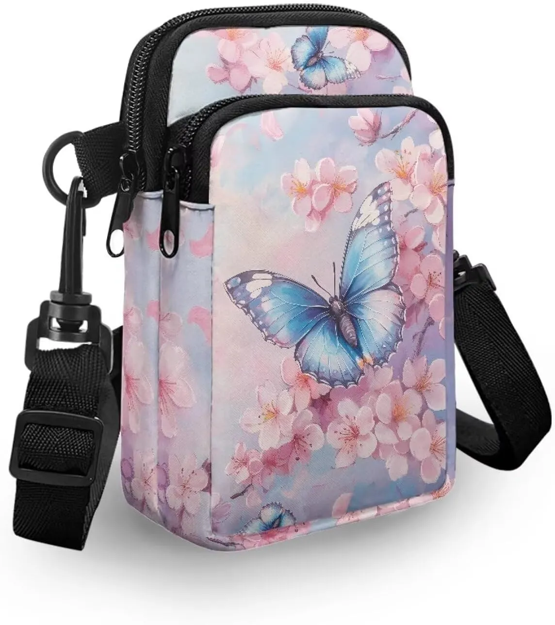 Phone Bag Purse Wallet Crossbody Bag Lightweight Roomy Pockets Smartphone Sports Armband Bag